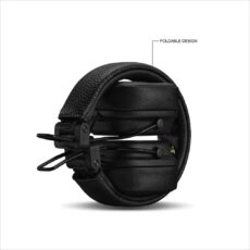 Złożone czarne słuchawki Marshall Major V Bluetooth widziane od góry