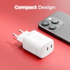 Ładowarka sieciowa deleyCON 2x USB-C 35W PD