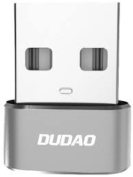 Adapter Dudao L16AC – ujęcie produktowe Adapter Dudao L16AC USB-C – USB-A widziany od strony wtyku USB-A