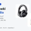 Słuchawki OneOdio Fusion A70 w kolorze czarnym i Focus A6 w kolorze białym obok napisu „Słuchawki OneOdio – który model wybrać?” – grafika poradnika inear.pl