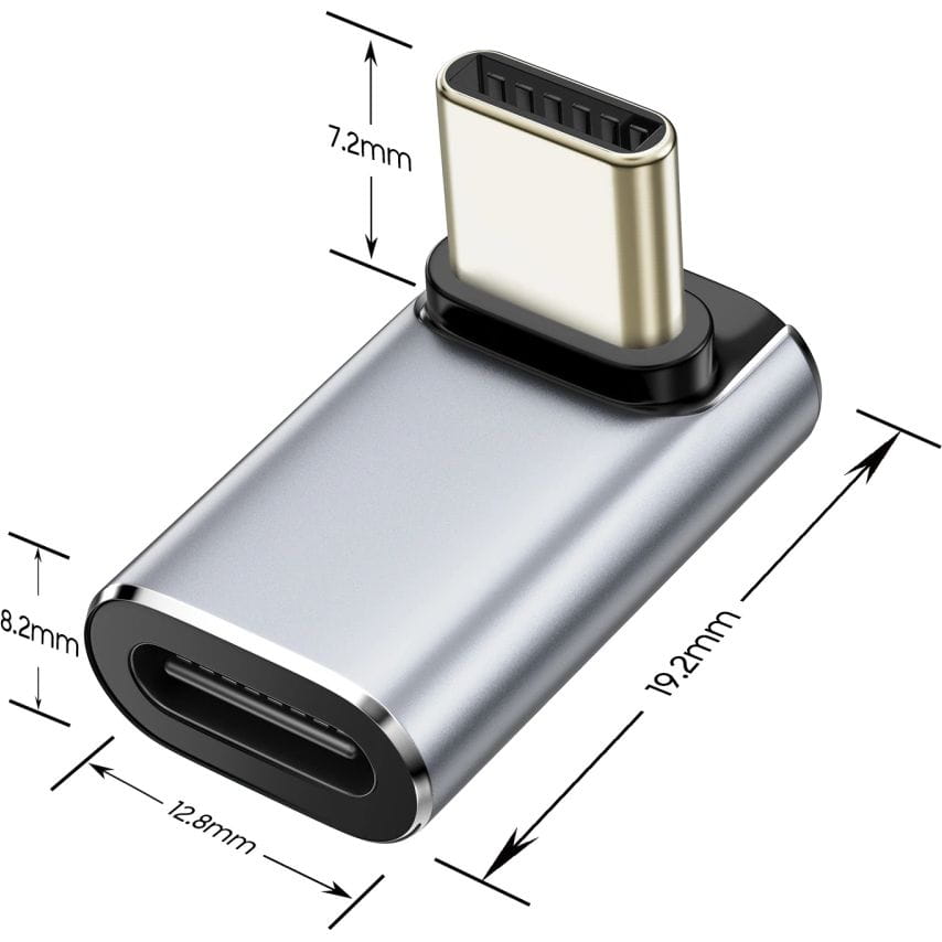 tech-protect-ultraboost-aa02-angle-adapter-type-c-grey-03 Adapter kątowy Tech-Protect UltraBoost AA02 USB-C 100W