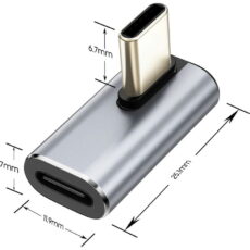 Adapter kątowy Tech-Protect UltraBoost AA03 USB-C USB4 100W