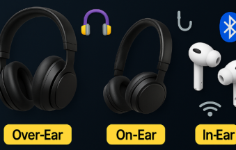 Typy słuchawek - tło